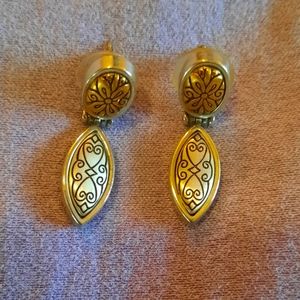 Brighton two tone post earrings